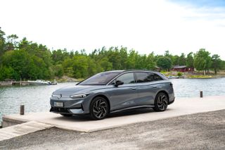 The all-electric Volkswagen ID.7 Tourer