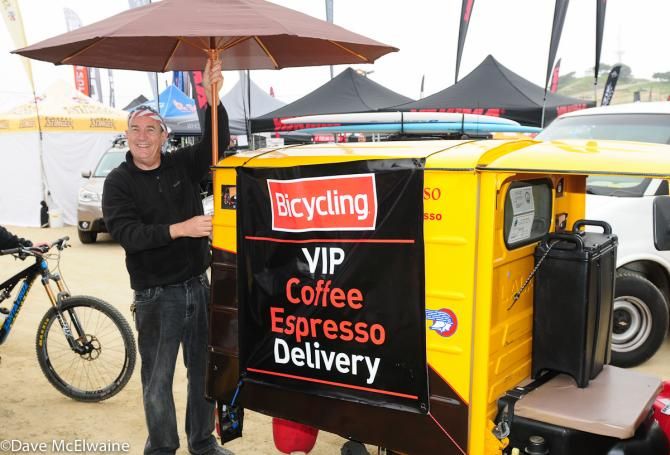 Where there are bikes, there is usually coffee