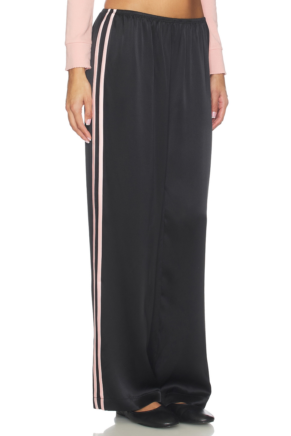 The Silk Stripe Simple Pant