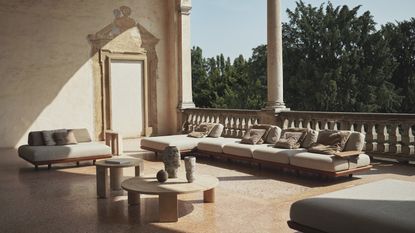 Exteta outdoor furniture on a terrace