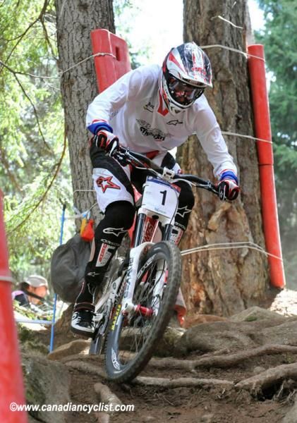 Greg Minnaar (Santa Cruz Syndicate)is now 27 points behind Gee Atherton after a poor qualifying run