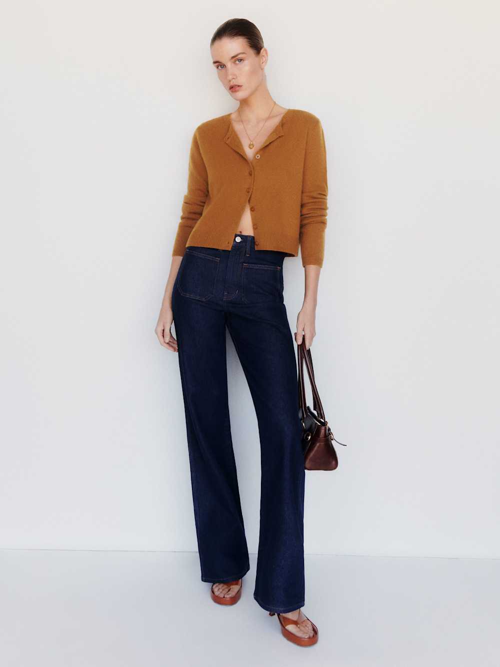 Clara Cashmere Crew Cardigan