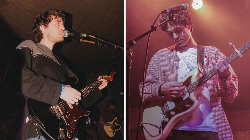 Joyer&rsquo;s Nick Sullivan [left] and his brother Shane performing live.