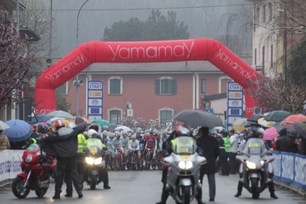 The start was wet and and cold