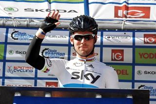World champion Mark Cavendish (Sky) signs on for stage 3.