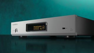 Luxman NT-07 network streamer on a green background