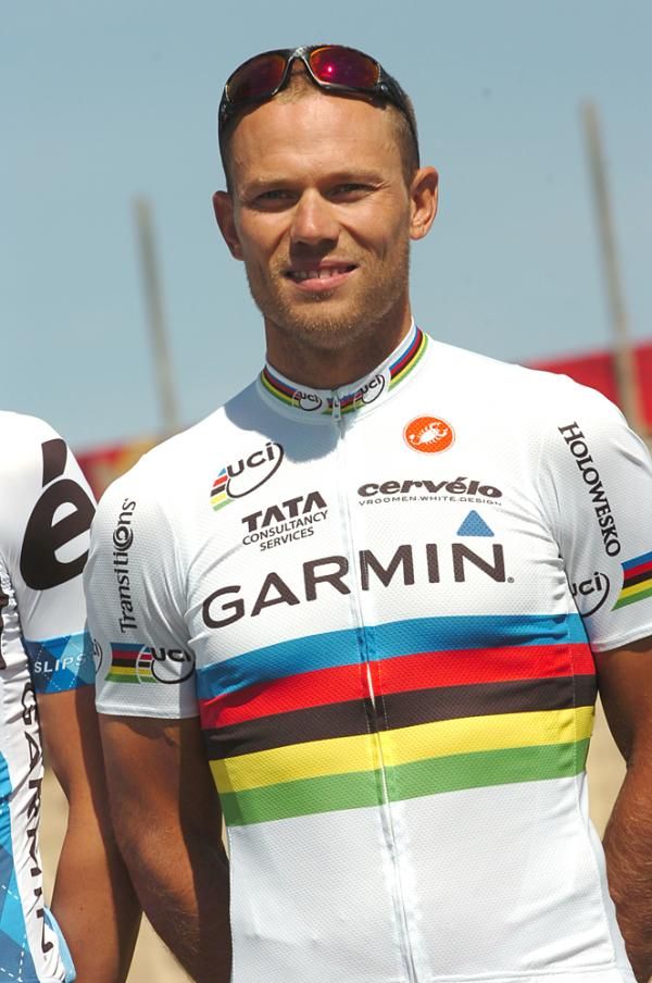 World Champion Thor Hushvod (Garmin-Cervelo)