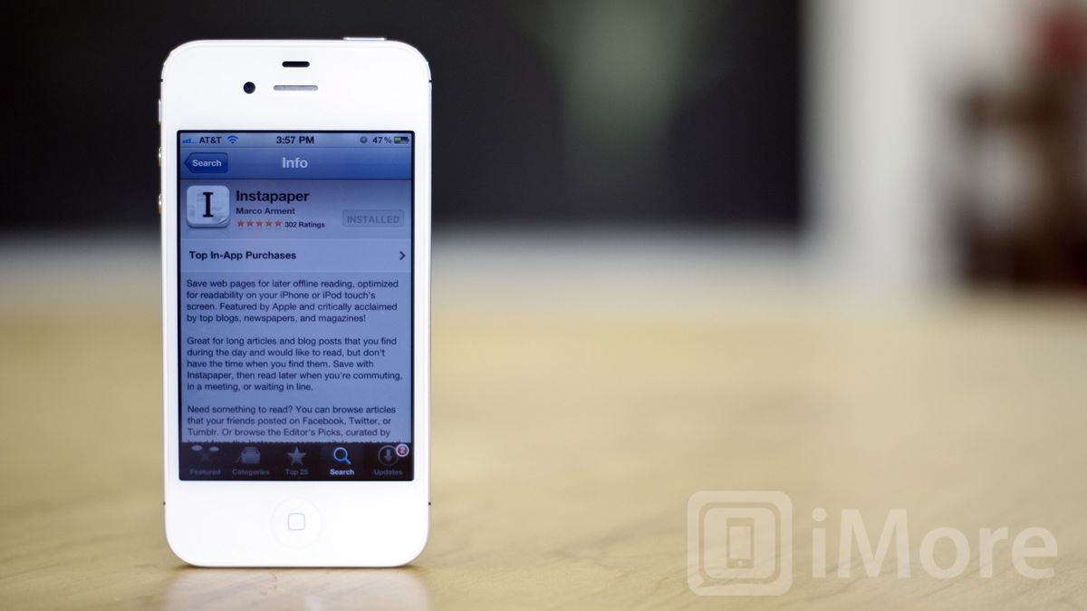 Instapaper vs Pocket vs Readability iPhone read later app shootout iMore