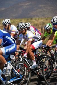Jairo Salas on his way to sixth place in the stage