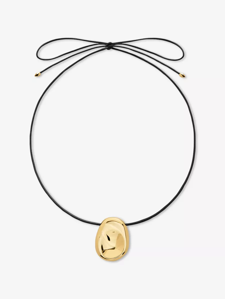 MONICA VINADER, Aria Cord 18ct Yellow Gold Vermeil Necklace