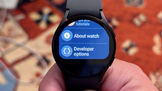 Galaxy Watch 6 developer options