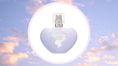 Ariana Grande Thank U, Next Perfume 2.0 in a cloud template