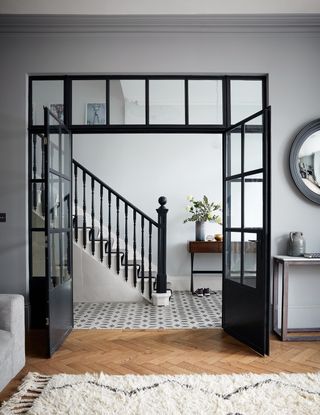 staircase ideas with crittall doors