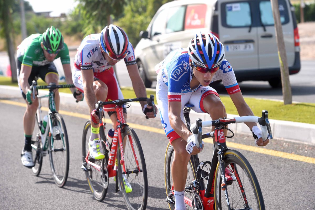 Jos&eacute; Gon&ccedil;alves (Caja Rural), Kenny Elissonde (FDJ) and Alberto Losada (Katusha)