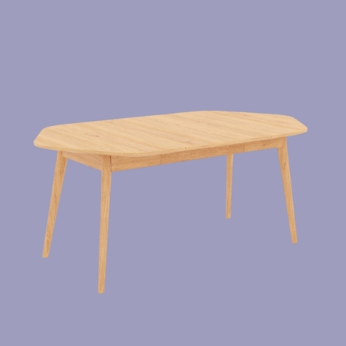 LA REDOUTE INTERIEURS, Biface Extendable Oak Veneer Dining Table (seats 4-10)
