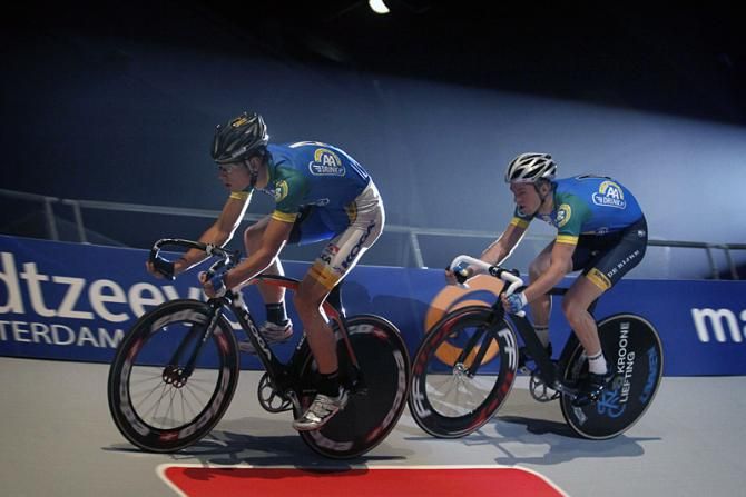 Nick St&ouml;pler and Yoeri Havik (AA Drink) wind up for the team time trial
