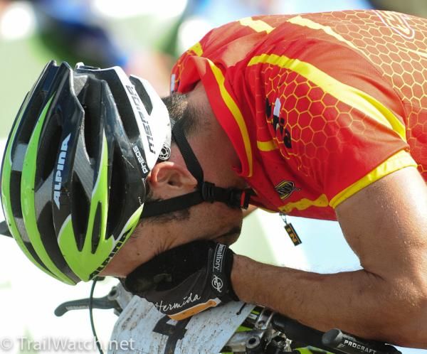 Jose Antonio Hermida Ramos (Spain) taking a little time to let it all sink in.