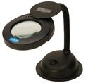 Portable magnifying lamp expands views