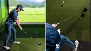 PGA pro Gareth Lewis shares another driver drill for golf that'll help you shallow out your swing and attack the ball from the inside