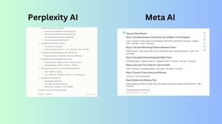 Perplexity vs Meta screenshot