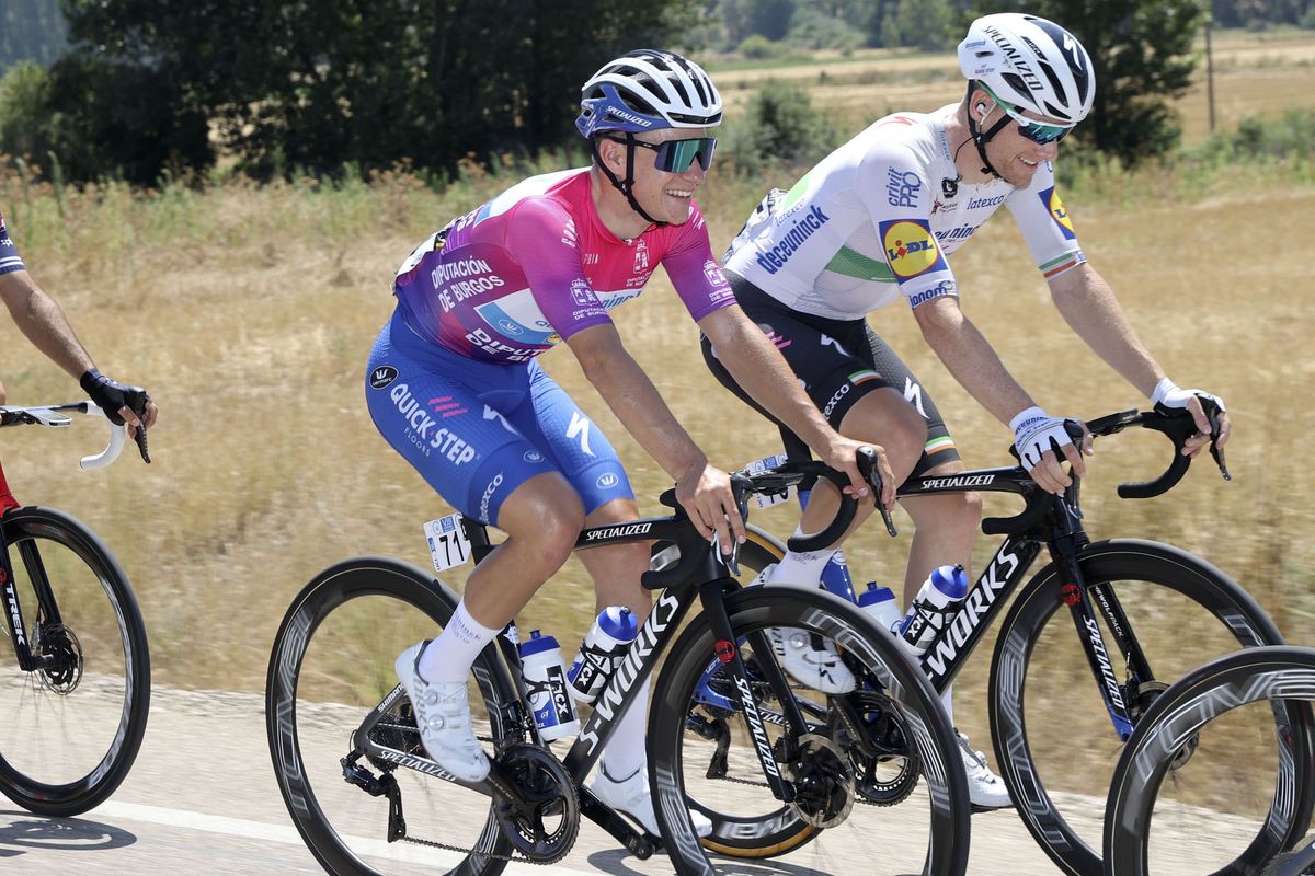 Cycling: Vuelta Burgos 2020 / Burgos Tour 2020 / 4&Acirc;&ordf; Etapa / 4&Acirc;&ordf; Stage /
Peloton / Bunch / GOBIK /
EVENEPOEL, Remco (BEL) /
Bodegas NAVAL (Gumiel de Izan ) - Roa de Duero (163 Km) 31-07-2020 /
Cycling: Vuelta Burgos 2020 / Burgos Tour 2020 /
&Acirc;&copy;PHOTOGOMEZSPORT2020