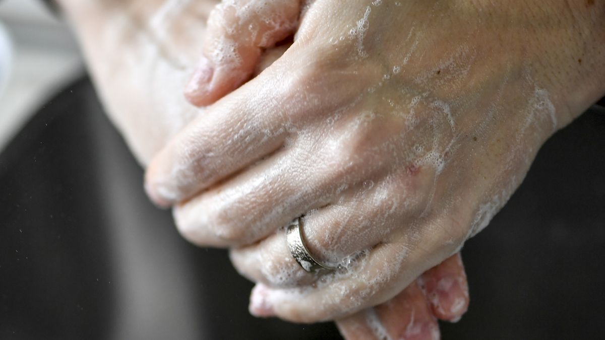 Washing hands