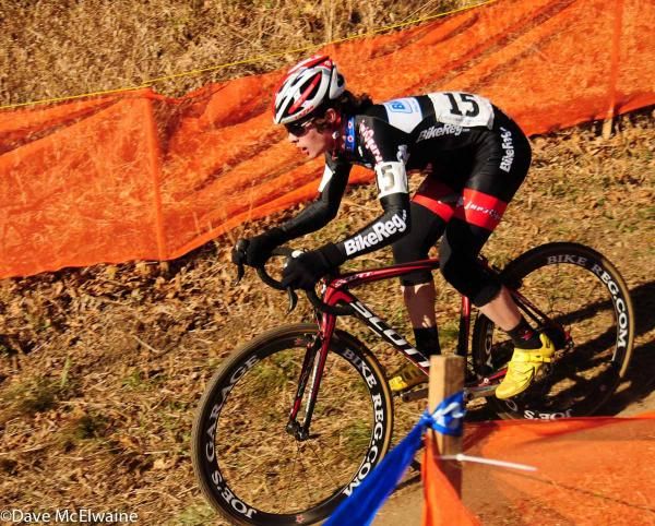 Manny Goguen (Bikereg.com) rode brilliantly until he suffered some cramping.