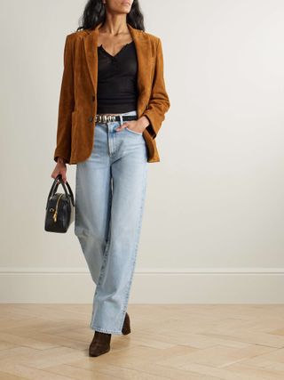 Harper Mid-Rise Straight-Leg Jeans