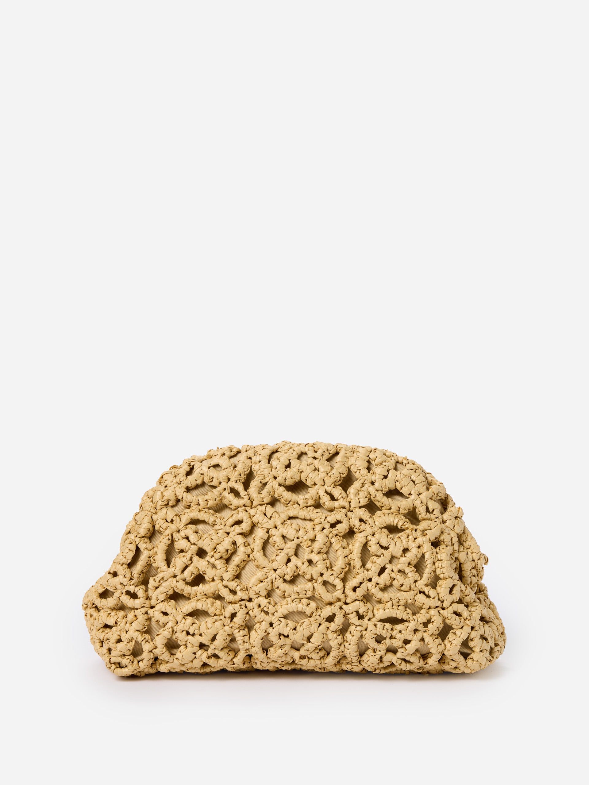 Natural Solid Bambi Hand Crochet Clutch | Women's Handbags | J.mclaughlin