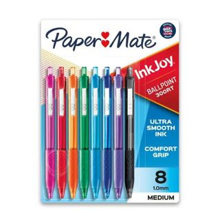 A set of colorful ballpoint pens
