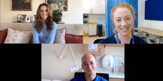 Duchess of Cambridge wears Boden Cardigan for video call