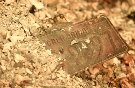 Destruction in Paradise, California.