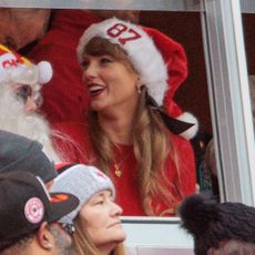 Taylor Swift attending the Kansas City Chiefs Christmas game in 2023