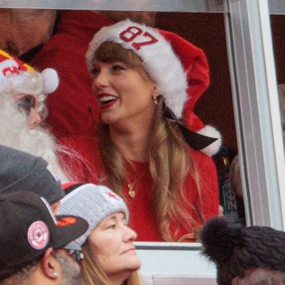 Taylor Swift attending the Kansas City Chiefs Christmas game in 2023
