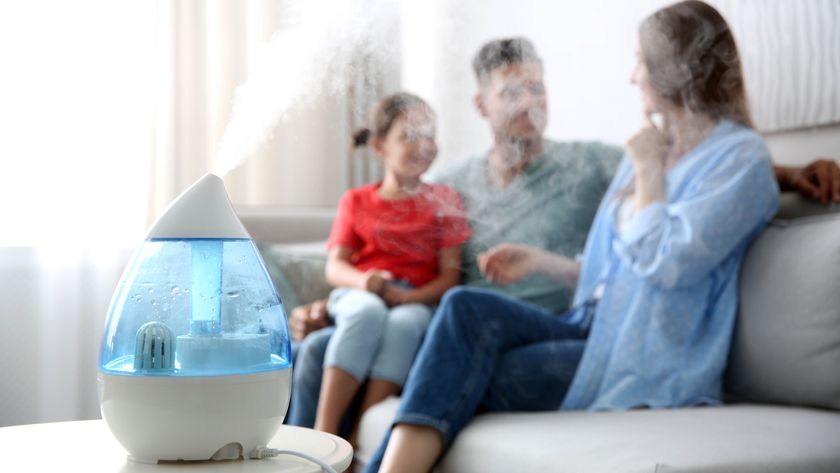 Humidifier on table in family living room