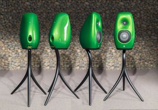 The Kaya S12 in a green finish from four angles