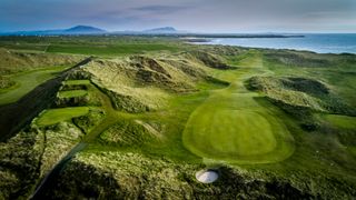 Looking back down a hole at Carne Golf Club