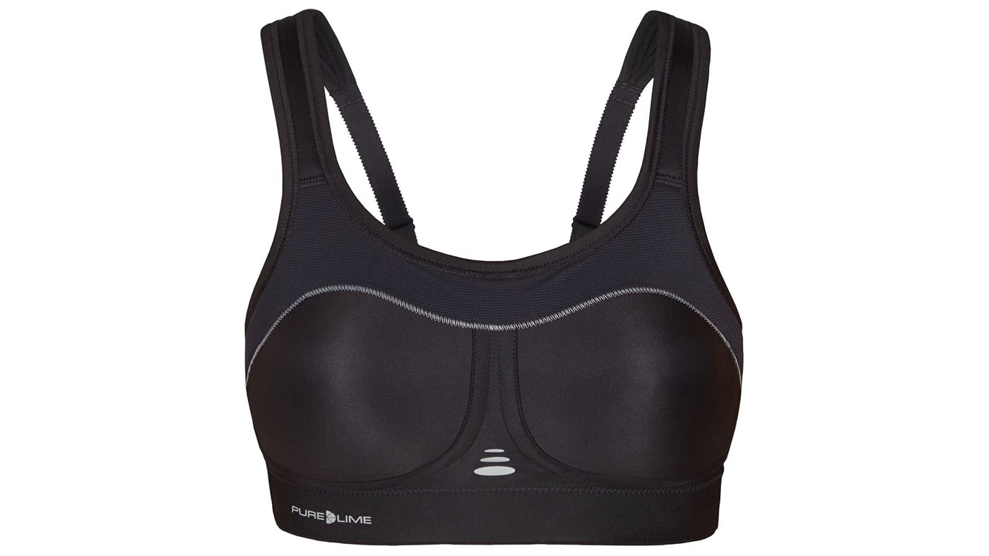 Pure Lime high impact compression bra