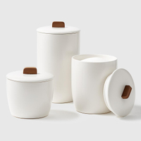 Cloud White Ceramic Bulk Canisters| $19.99-$26.99