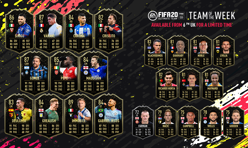 FIFA 20 TOTW 17