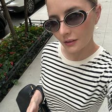 Editor wearing Chanel sunglasses