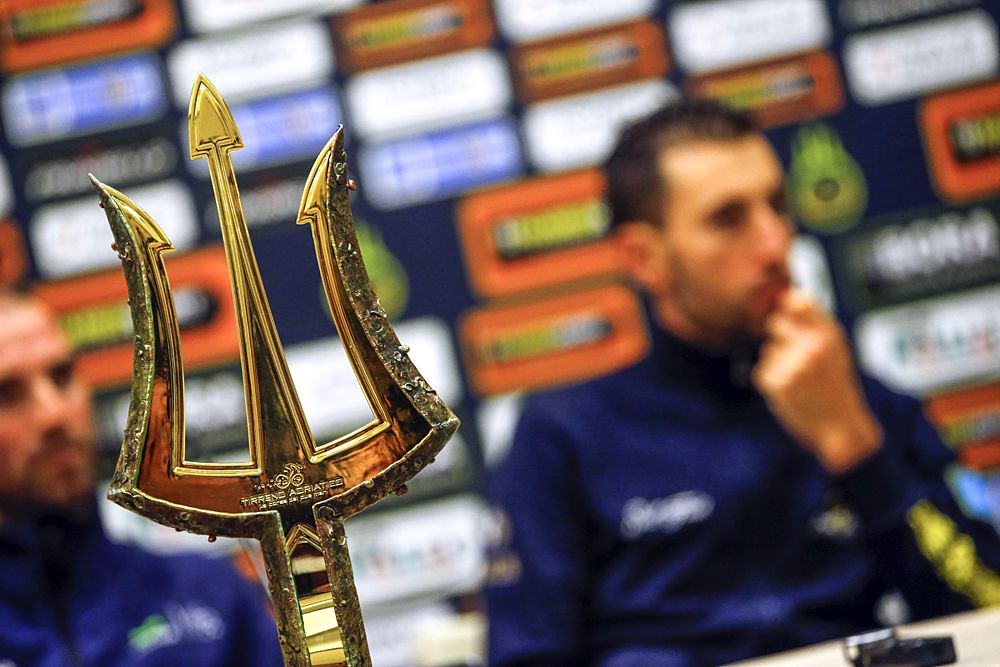 Vincenzo Nibali (Astana) at Tirreno-Adriatico press conference