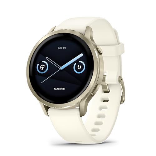 Garmin Venu® 4, Advanced Fitness Smartwatch, 41mm, Bone Silicone