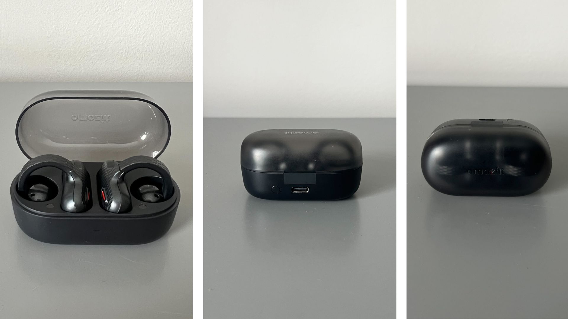 Amazfit Up bluetooth headphones on display by Grace Walsh