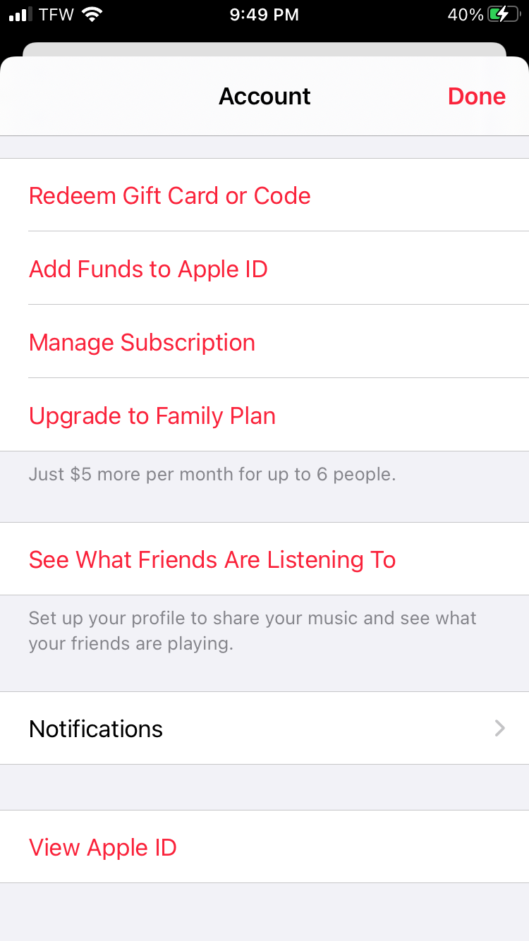 How to cancel Apple Music