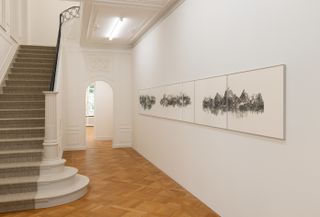 Hélène Muheim, Horizon - Rémanence - 11, 2022 - Exhibition view of Un Lac Inconnu, Bally Foundation, Lugano, Switzerland, 2023