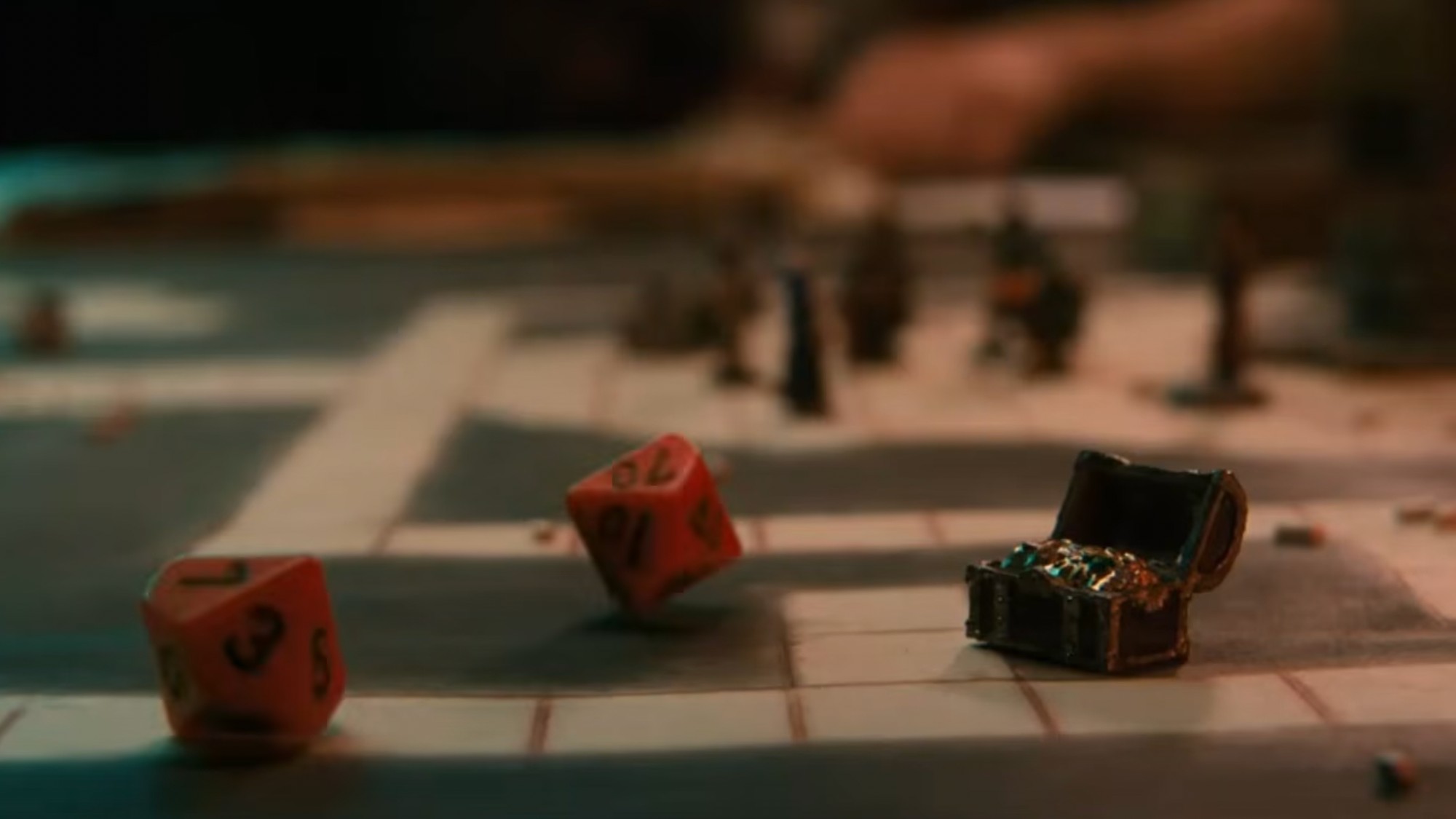 Dice from dungeons and dragons