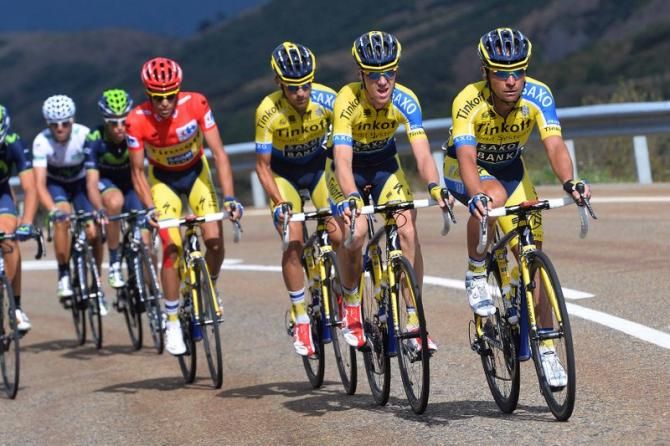Tinkoff-Saxo almost grabbed the stage win but had to be content with keeping Alberto Contador safe