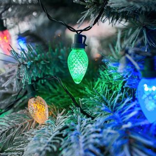 Lights4Fun retro Christmas tree lights