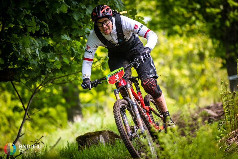 Justin Leov on his way to victory